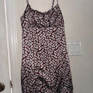 Floral Satin Nightgown